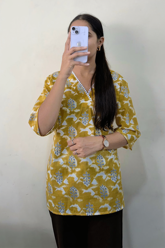 Short Kurti Printed Cotton 60*60 Collection - Image 3