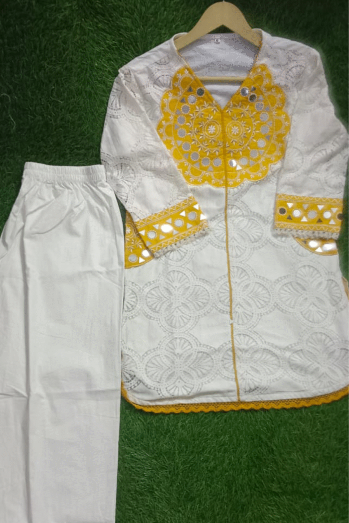 Cotton Shiffle Cord Set With Beautiful Embroidery Set - Image 6