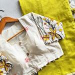 Mulmul Chanderi Saree With Stitched Khaadi Blouse