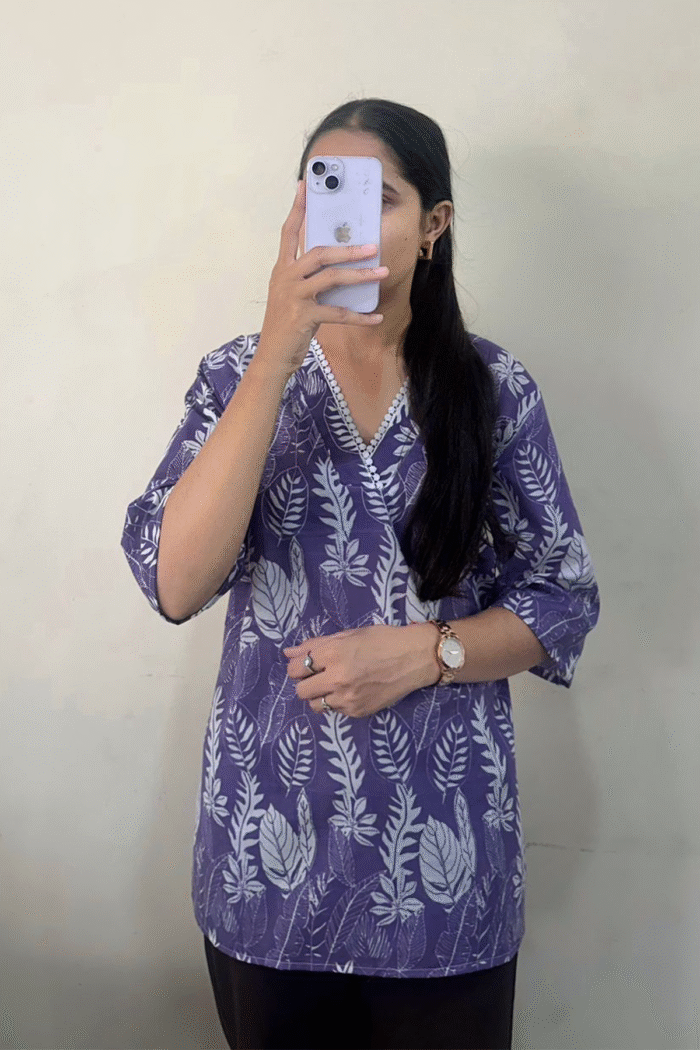 Short Kurti Printed Cotton 60*60 Collection - Image 4