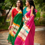 Chiffon Weaving Border With Brush Print Saree Collection