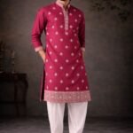 Men's Embroidery Wedding Kurta With Payjama Vol 07